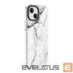 Чехол на заднюю панель Evelatus Apple iPhone 15 PC+TPU With MagSafe Customized Print Marble White