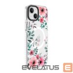 Чехол на заднюю панель Evelatus Apple iPhone 15 Plus PC+TPU With MagSafe Customized Print Flower Transparent