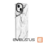 Чехол на заднюю панель Evelatus Apple iPhone 15 Plus PC+TPU With MagSafe Customized Print Marble White