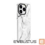 Чехол на заднюю панель Evelatus Apple iPhone 15 Pro Max PC+TPU With MagSafe Customized Print Marble White