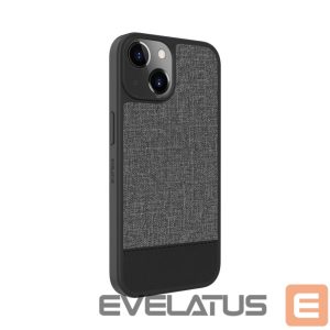 Чехол на заднюю панель Evelatus Apple iPhone 15 Plactic Leather Magsafe Back Cover Gray