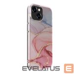 Чехол на заднюю панель Evelatus Apple iPhone 15 PC Customized Print Design Marble Pink