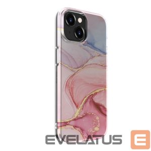 Чехол на заднюю панель Evelatus Apple iPhone 15 PC Customized Print Design Marble Pink