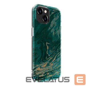 Чехол на заднюю панель Evelatus Apple iPhone 15 Plus PC Customized Print Design Marble Turquoise
