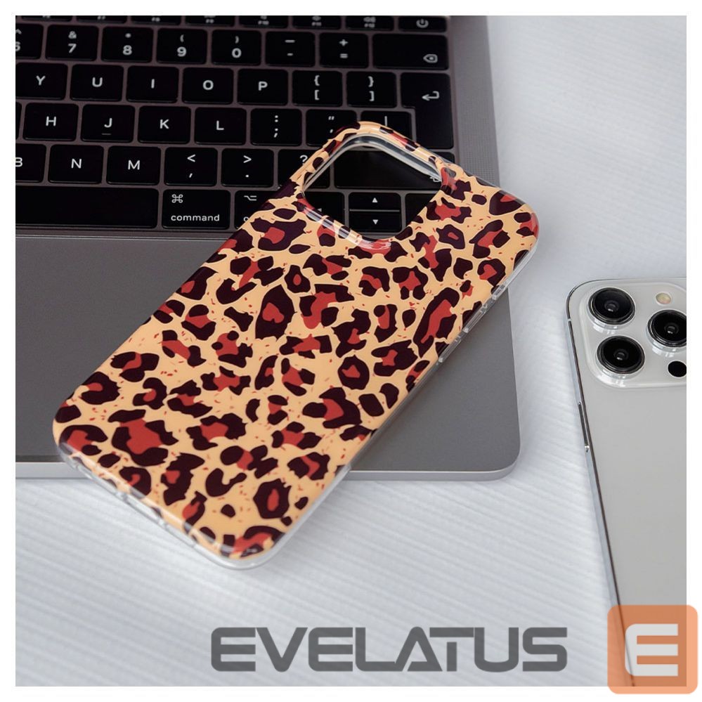 Чехол на заднюю панель Evelatus Apple iPhone 15 Pro PC Customized Print Design Leopard