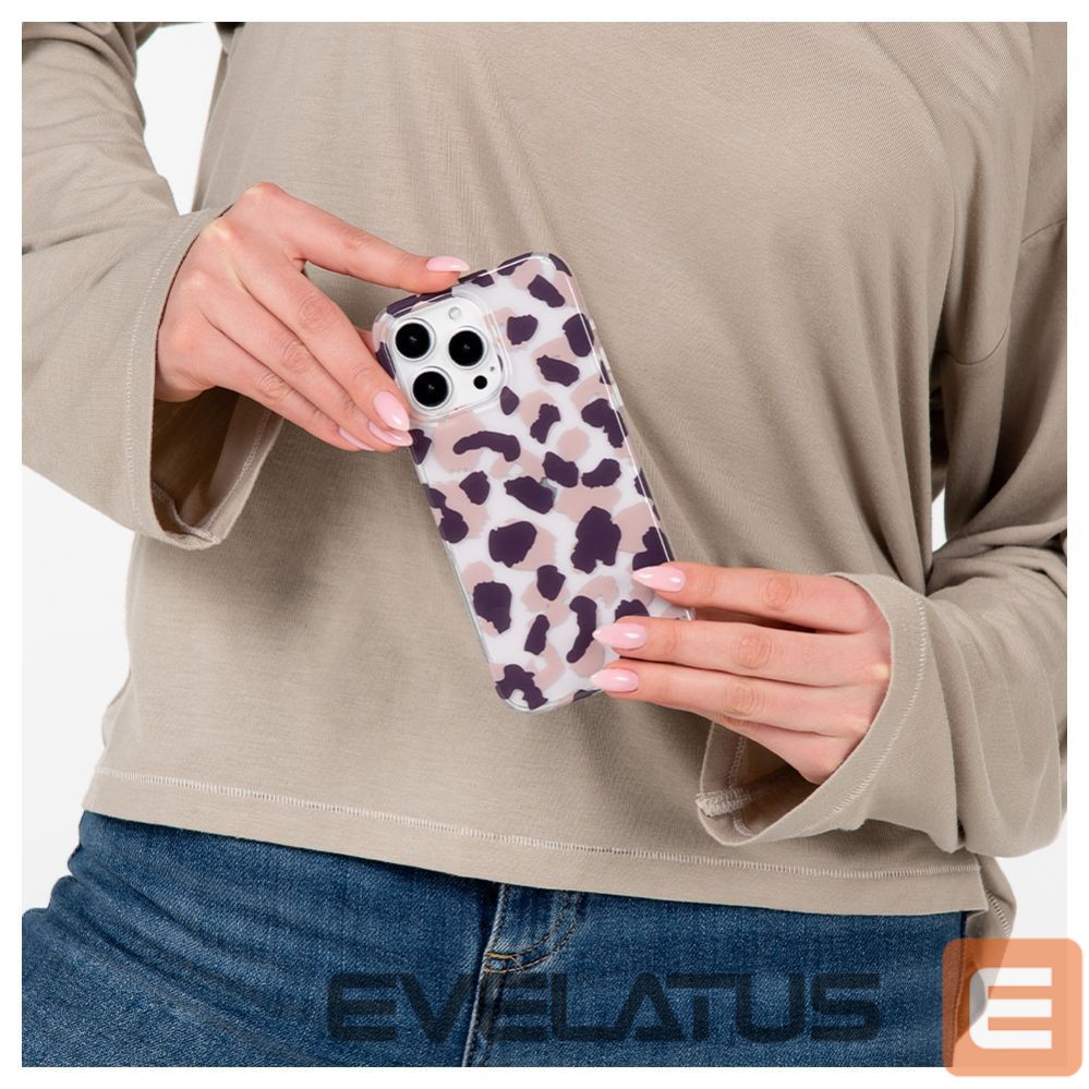 Чехол на заднюю панель Evelatus Apple iPhone 15 Pro PC Customized Print Design Cheetah