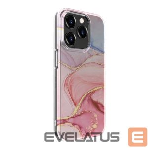 Чехол на заднюю панель Evelatus Apple iPhone 15 Pro Max PC Customized Print Design Marble Pink