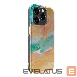 Чехол на заднюю панель Evelatus Apple iPhone 15 Pro Max PC Customized Print Design Marble Gold
