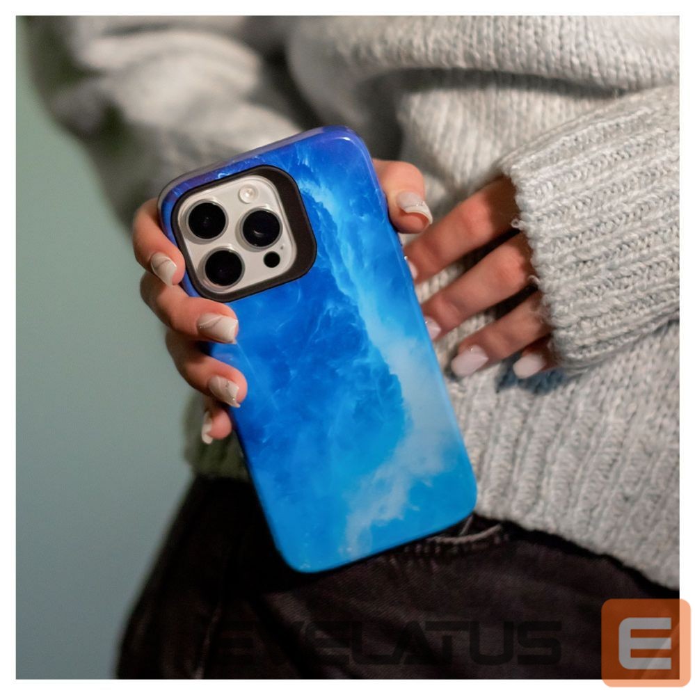 Чехол на заднюю панель Evelatus Apple iPhone 15 Pro Armor case TPU+PC Customized Print Design Galaxy Blue