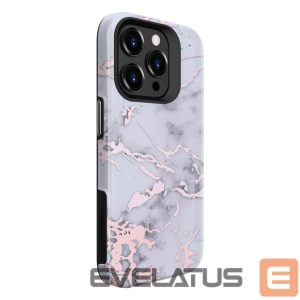 Чехол на заднюю панель Evelatus Apple iPhone 15 Pro Max Armor case TPU+PC Customized Print Design Marble Silver