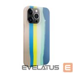 Чехол на заднюю панель Evelatus Apple iPhone 15 Pro Silicone case Multi-Colored Blue Pink