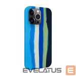 Чехол на заднюю панель Evelatus Apple iPhone 15 Pro Silicone case Multi-Colored Blue