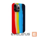 Чехол на заднюю панель Evelatus Apple iPhone 15 Pro Max Silicone case Multi-Colored Rainbow