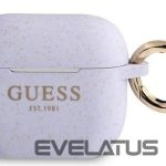 Чехол для наушников Guess Apple AirPods 3 cover Silicone Glitter Purple
