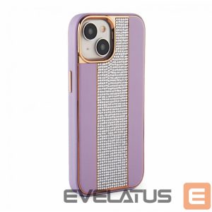 Чехол на заднюю панель iLike Apple iPhone 15 Diamonds and Leather Case Pink Sand