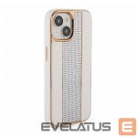 Чехол на заднюю панель iLike Apple iPhone 15 Diamonds and Leather Case White