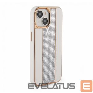 Чехол на заднюю панель iLike Apple iPhone 15 Diamonds and Leather Case White