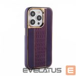 Чехол на заднюю панель iLike Apple iPhone 15 Pro Leather Case Customized Plum