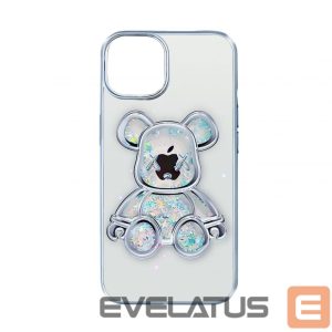 Чехол на заднюю панель iLike Apple iPhone 15 Silicone Case Print Desire Bear Silver