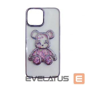 Чехол на заднюю панель iLike Apple iPhone 15 Silicone Case Print Desire Bear Purple