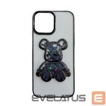Чехол на заднюю панель iLike Apple iPhone 15 Silicone Case Print Desire Bear Black