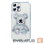 Чехол на заднюю панель iLike Apple iPhone 15 Pro Silicone Case Print Desire Bear Silver