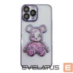 Чехол на заднюю панель iLike Apple iPhone 15 Pro Max Silicone Case Print Desire Bear Purple