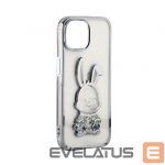 Чехол на заднюю панель iLike Apple iPhone 15 Pro Silicone Case Print Desire Rabbit Silver