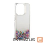 Чехол на заднюю панель iLike Apple iPhone 14 Silicone Case Water Glitter Rainbow