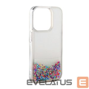 Чехол на заднюю панель iLike Apple iPhone 15 Silicone Case Water Glitter Rainbow