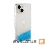 Чехол на заднюю панель iLike Apple iPhone 15 Plus Silicone Case Water Glitter Blue