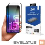 Защитное стекло 3MK Apple iPhone 15 Plus HardGlass Max Lite Black
