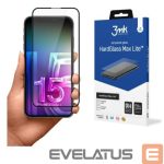 Защитное стекло 3MK Apple iPhone 15 Pro HardGlass Max Lite Black