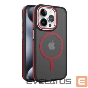 Чехол на заднюю панель iLike Apple iPhone 15 Pro DUAL METAL FRAME MAGSAFE CASE Red