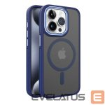Чехол на заднюю панель iLike Apple iPhone 14 DUAL METAL FRAME MAGSAFE CASE Blue