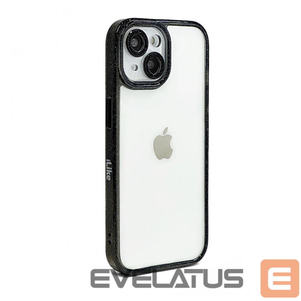 Чехол на заднюю панель iLike Apple iPhone 15 Pro STARS LENS ACRYLIC COVER Black