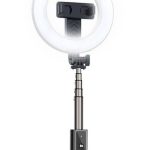 Селфи палка iLike  SELFIE HANDLE TRIPOD AND RING LIGH BLUETOOTH Black