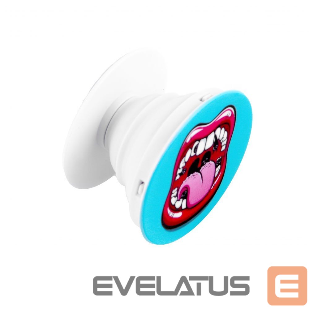 Универсальный держатель (Popsocket) iLike Universal Pop Holder Lips Pink Blue