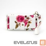 Чехол универсальный карман Evelatus Universal Wallet Zipper Design Flower White
