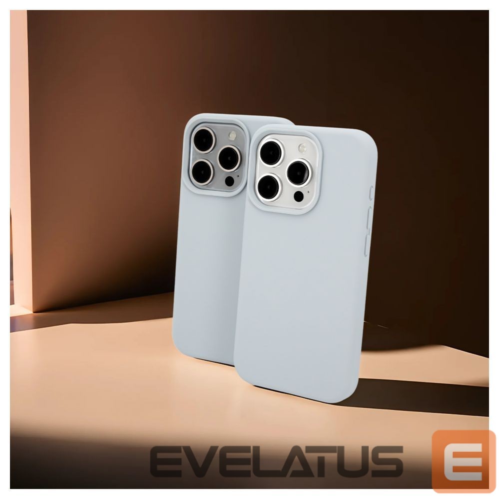 Чехол на заднюю панель Evelatus Apple iPhone 15 Pro Max Premium Magsafe Soft Touch Silicone Case New Function Grey Blue
