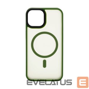 Чехол на заднюю панель Evelatus Apple iPhone 15 Hybrid Case With MagSafe PC+TPU Green