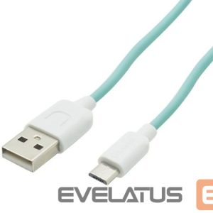 Кабель USAMS  US-SJ098 USB A to Micro USB Charging Cable 1M Cyan
