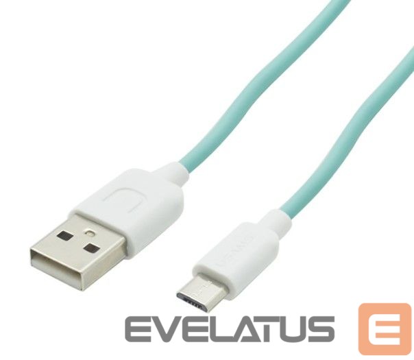 Кабель USAMS US-SJ098 USB A to Micro USB Charging Cable 1M Cyan