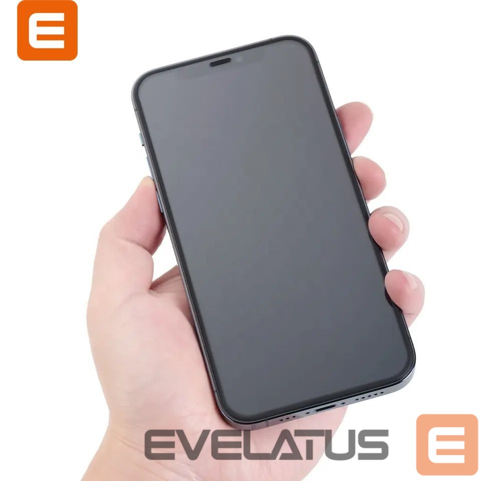 Защитное стекло Evelatus Apple iPhone 12/12 Pro Rubber Anti-Broken 3D Glass Full Cover Japan Glue Anti-Static