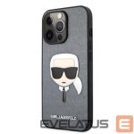 Чехол на заднюю панель Karl Lagerfeld Apple iPhone 13 Pro Max Saffiano Head Case Silver