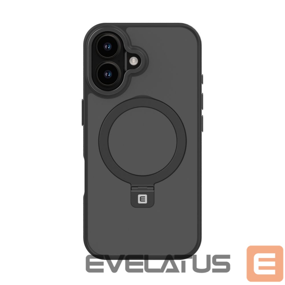 Чехол на заднюю панель Evelatus Apple iPhone 16 Shield Case Magsafe & Stand Matte Black