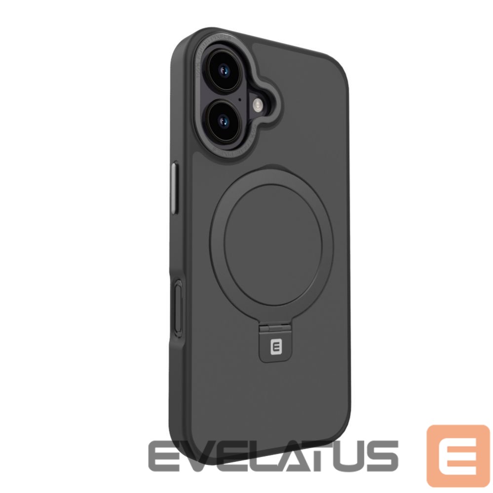 Чехол на заднюю панель Evelatus Apple iPhone 16 Shield Case Magsafe & Stand Matte Black