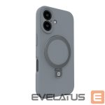 Чехол на заднюю панель Evelatus Apple iPhone 16 Premium Magsafe with Stand Soft Touch Silicone Case Silver