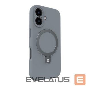 Чехол на заднюю панель Evelatus Apple iPhone 16 Premium Magsafe with Stand Soft Touch Silicone Case Silver