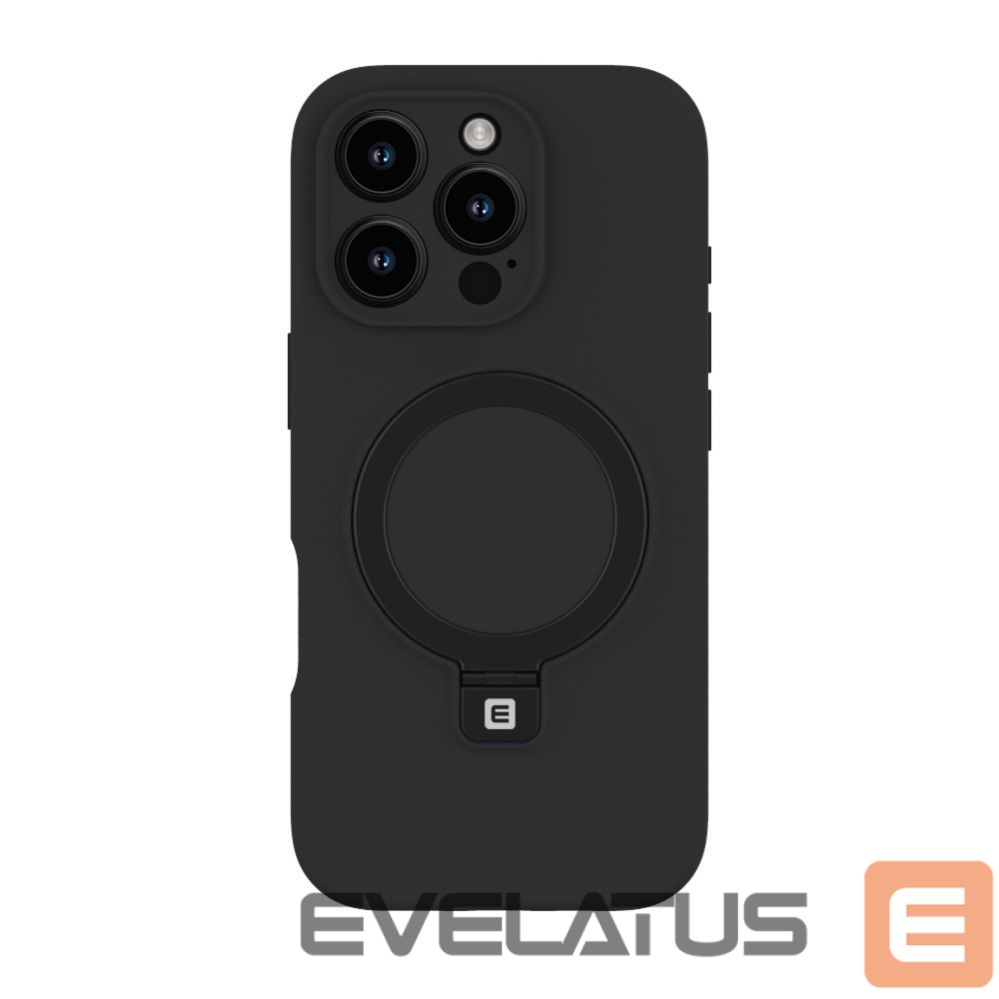 Чехол на заднюю панель Evelatus Apple iPhone 16 Pro Max Premium Magsafe with Stand Soft Touch Silicone Case Black